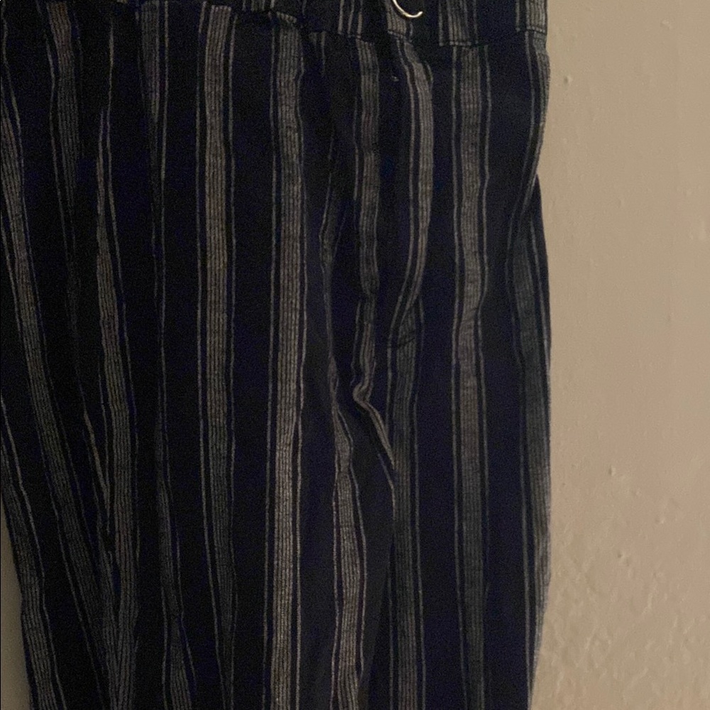 Striped Black and Gray  Pants